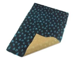 Bronte Navy Paw Print Dog Bed Fleece 75X100cm