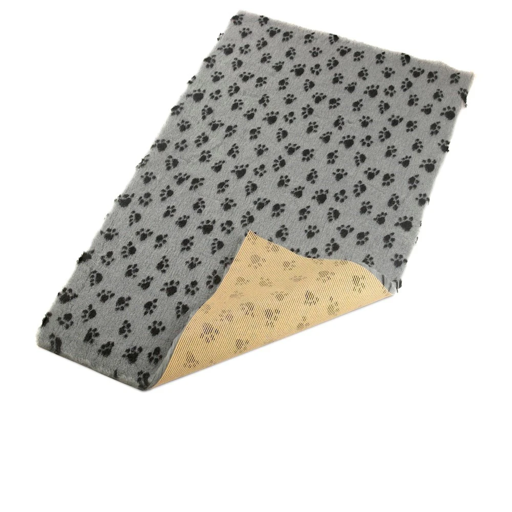 Bronte Grey Paw Print Dog Bed Fleece 75 X 100cm 3 Bronte Grey Paw Print Dog Bed Fleece 75 X 100cm