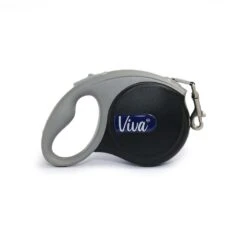 Ancol Viva Retractable 5m Lead Black - Medium