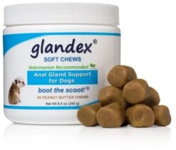 Glandex Soft Chews For Dogs - Anal Gland Fibre Supplement 60 Pack