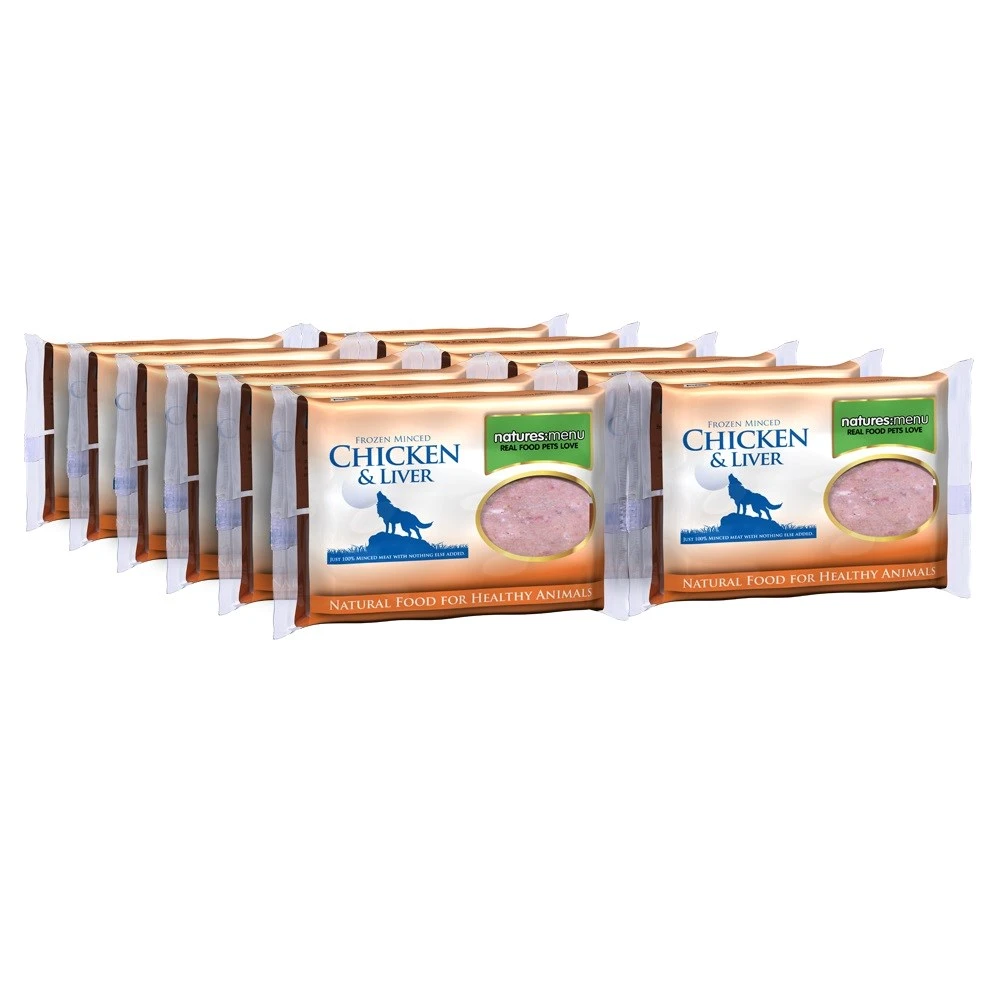 Natures Menu Minced Chicken And Liver 12x400g Block 3 Natures Menu Minced Chicken And Liver 12x400g Block