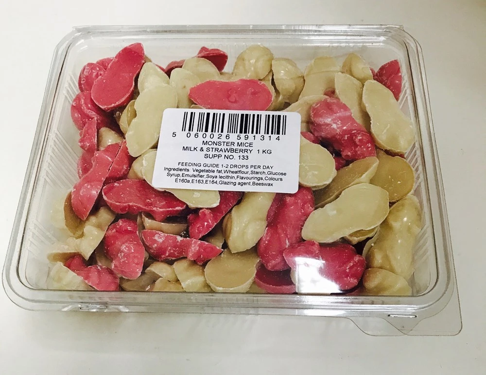 Chocolate Mice Strawberry/Milk 1kg 3 Chocolate Mice Strawberry/Milk 1kg