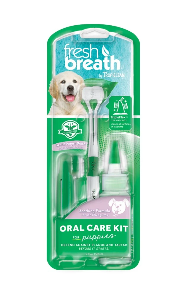 Tropiclean Puppy Oral Care Kit 3 Tropiclean Puppy Oral Care Kit