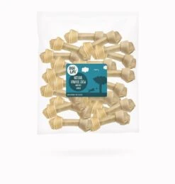 Rawhide Natural Knotted Bone 6.5inch 10 Pack