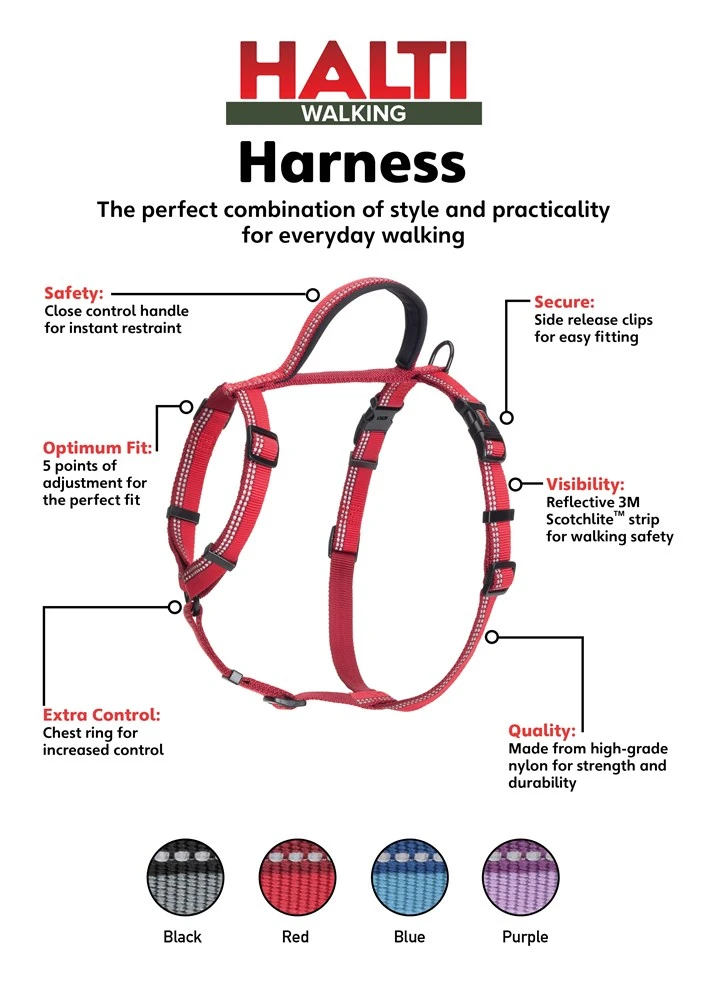 Coachi Halti Walking Harness Red X Small 3 Coachi Halti Walking Harness Red X Small