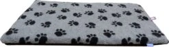 Paws Fleece Crate Mat 30" X 21" Small