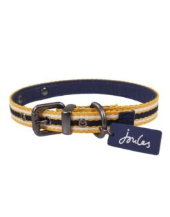 Joules Navy Coastal Dog Collar Small