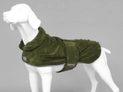 Muttmop Dog Drying Robe Olive X-Small