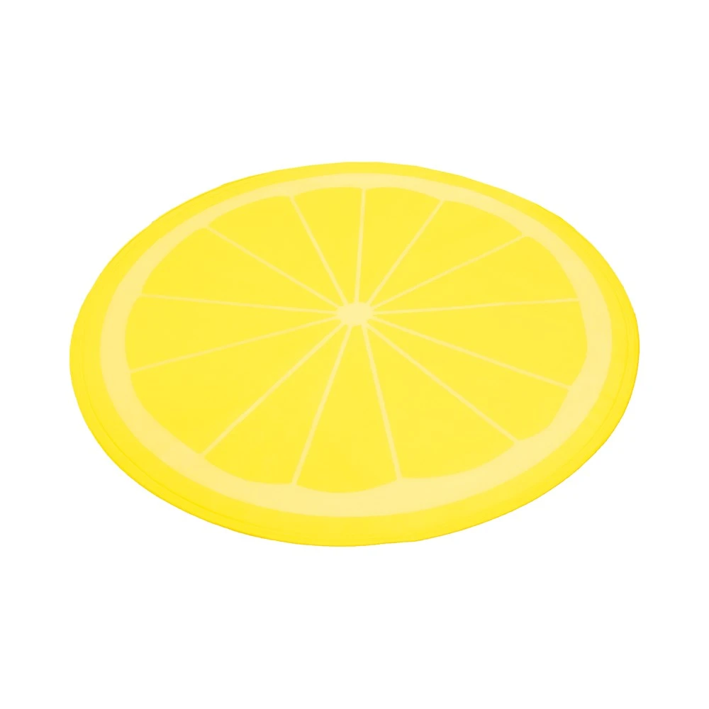 Lemon Print Circular Cool Mat 3 Lemon Print Circular Cool Mat
