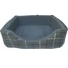 Rectangle High Sided Bed Dark Grey/Check - Large 2 Rectangle High Sided Bed Dark Grey/Check - Large -Kurgo Shop 00920910 large