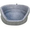 Check Oval Bed Grey - Medium (28") -Kurgo Shop 00920916 large