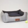 Monxton Orthopaedic Box Bed Large Silver / Onyx
