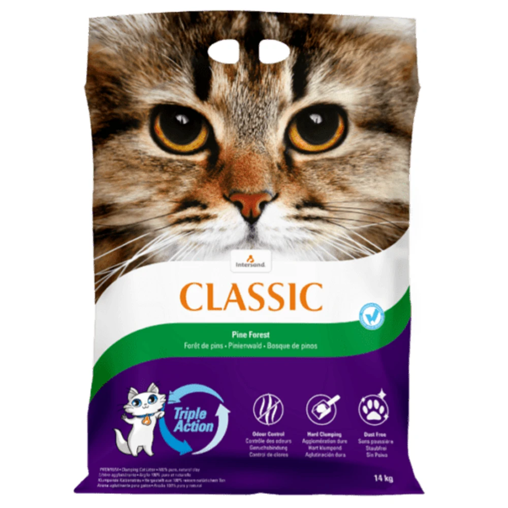 Intersand Classic Pine Forest Clumping Cat Litter 14kg 3 Intersand Classic Pine Forest Clumping Cat Litter 14kg