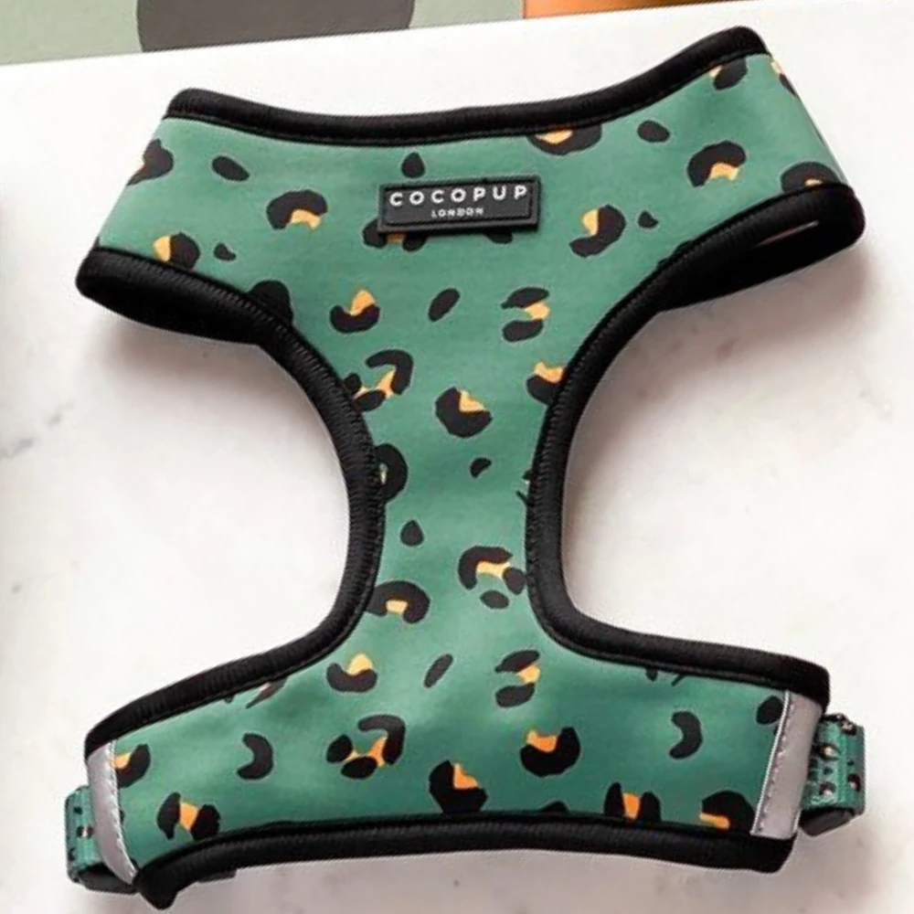 Cocopup London Khaki Leopard Harness Small 3 Cocopup London Khaki Leopard Harness Small