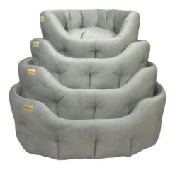 Classic Velvet Touch Bed Mid Grey M