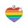Rinbow Collection - Small Heart Rainbow Tag -Kurgo Shop 00923250 large
